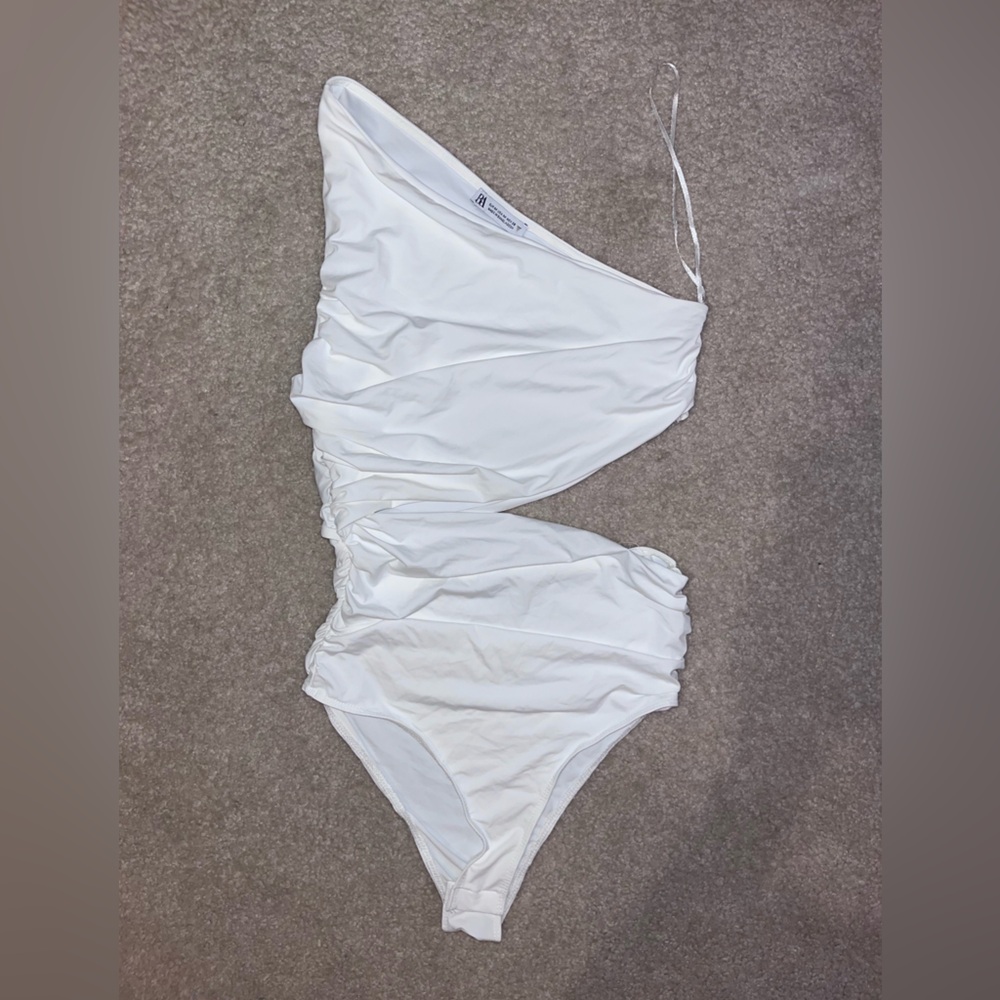 Cut-out Asymmetric Bodysuit